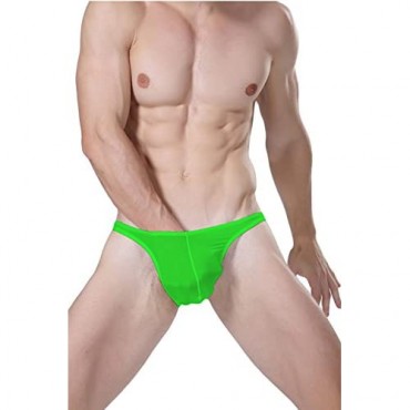 sandbank Men's Sexy Breathable Sheer Ice Silk Bikini Briefs Underwear Panties