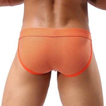 Summer Code Mens Briefs Pack Comfortable Breathable Mesh Underwear Multicolor