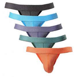 Summer Code Mens Briefs Pack Comfortable Breathable Mesh Underwear Multicolor