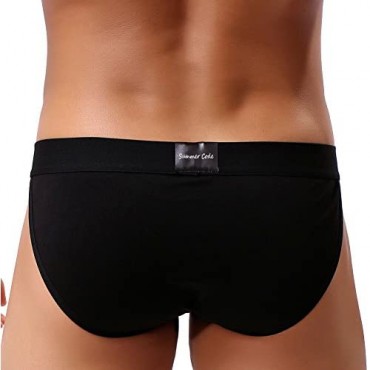 Summer Code Mens Cotton Briefs Sexy Bikini Ultra Soft Breathable Underwear