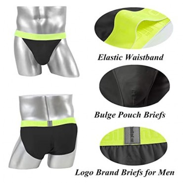 ZONBAILON Mens Bamboo Sexy Briefs for Pack Breathable Underwear M L XL 2XL 3XL