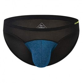 ZONBAILON Mesh Underwear for Men Briefs Enhancing Bulge Big Pouch Underpants Ultra Soft Stretch Breathable M L XL 2XL