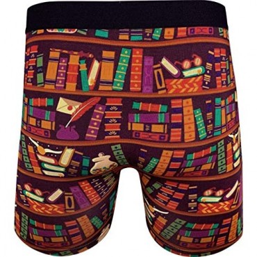 Good Luck Undies Men's Library Books Boxer Brief Underwear