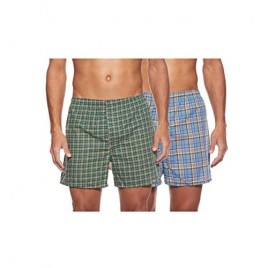 Hanes Men's Inside Exposed Waistband Woven Boxers (2-Pack)