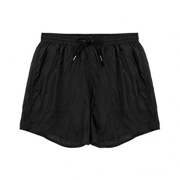 Hularka Men's See-Through Sheer Drawstring Lounge Beach Shorts Pants Swim Trunk Boxer Briefs Underwear