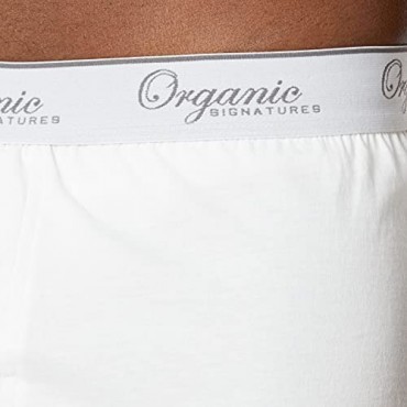 Organic Signatures Men's Classic Cotton Knit Boxers 100% Natural Comfort 3-Pack