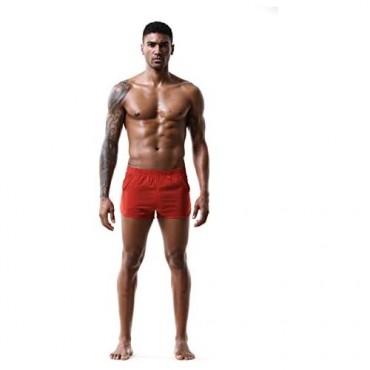 Swbreety Men's Boxer Shorts Athletic Gym Trunks Casual Arrow Pants with Pockets