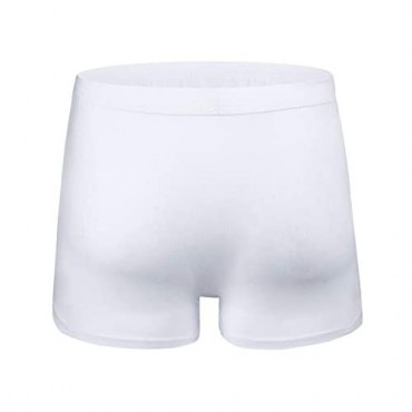 YAMII Funny Muscle Boxers Humorous Underwear Gag Gifts for Men White