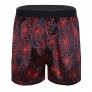 YiZYiF Men's Silk Lips Print Frilly Shiny Satin Crossdress Lingerie Boxer Shorts Lounge Underwear