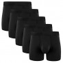 5Mayi Men's Underwear Boxer Briefs Cotton Black Mens Boxer Briefs Underwear Men Pack Wide Waistband S M L XL XXL