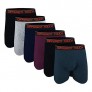 6 Men's Big and Tall USA Classic Design ComfortFlex Waistband Long Length Boxer Briefs Underwear