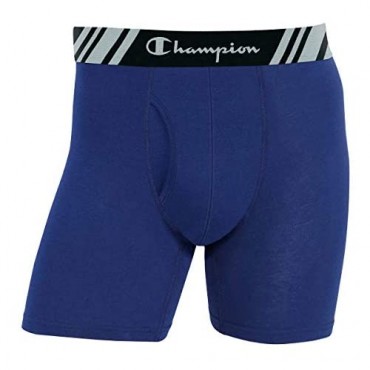Champion Men's Boxer Briefs All Day Comfort No Ride Up Double Dry X-Temp 5 Pack