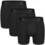 CLEVEDAUR Men's Underwear 6 Inches Micro Modal Mens Boxer Briefs (Pack of 3)