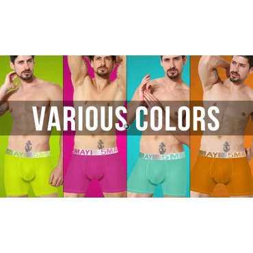 Counting Stars Men's Boxer Briefs Underwear Cotton Colorful Mens Underwear Boxer Briefs for Men Pack S M L XL XXL