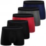 CSYER Mens Boxer Briefs Underwear Comfortable Cotton Breathable Tagless Short Leg Boxers Brief for Men Boys 5 Pack
