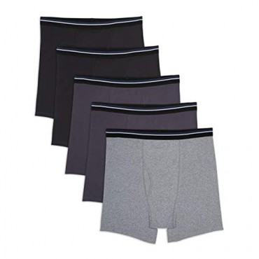 Essentials Men's Big & Tall 5-Pack Tag-Free Boxer Briefs fit by DXL