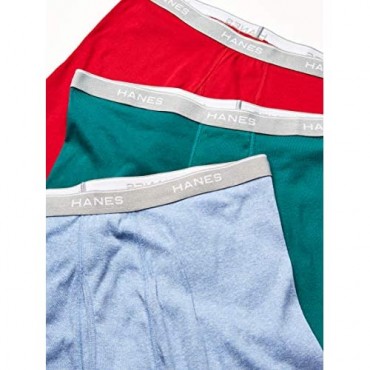 Hanes Men's Plus Size Tagless Boxer Briefs with Comfort Flex Waistband Multipack 6 Pack - Assorted 3X-Large