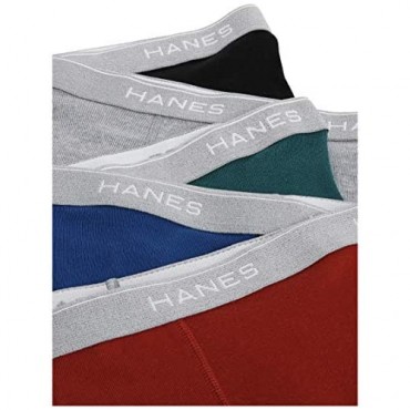 Hanes Men's Tagless Boxer Briefs with Comfort Flex Waistband Multipack 5 Pack - Assorted Large