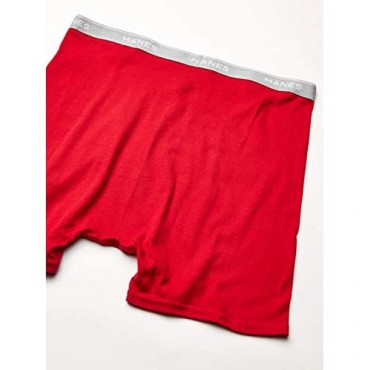 Hanes Men's Tagless Boxer Briefs with Comfort Flex Waistband Multipack 6 Pack - Assorted Small