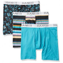 Hanes Ultimate Men's Comfort Flex Fit Odor Control Boxer Briefs (3 Pack)