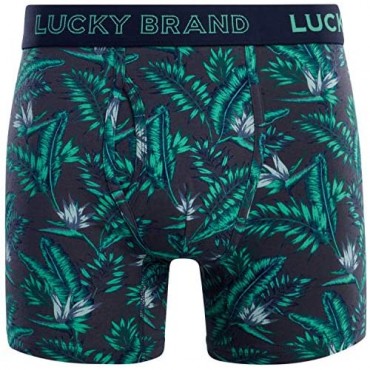 Lucky Brand Men's Underwear - Cotton Blend Stretch Boxer Briefs (6 Pack)