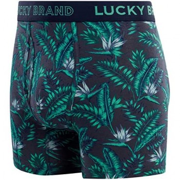Lucky Brand Men's Underwear - Cotton Blend Stretch Boxer Briefs (6 Pack)