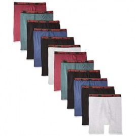 Men's Big & Tall USA Classic Design Boxer Briefs Underwear (Pack of 12)