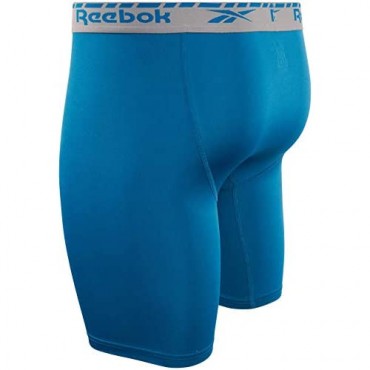 Reebok Men's Compression Long Leg Performance Boxer Briefs (6 Pack)