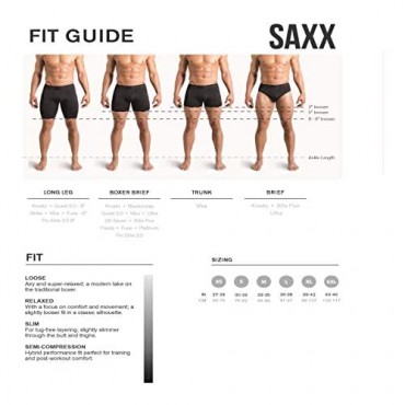 SAXX Underwear Men's Boxer Briefs – PLATINUM Men’s Underwear – Boxer Briefs with Fly and Built-In BallPark Pouch Support – Underwear for Men Blackout Large