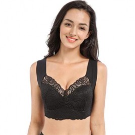 Aire Ultimate Lift Stretch Full-Figure Seamless Lace Cut-Out Bra Comfortable and Breathable
