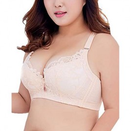 ESETAY Push Up Bras for Women Lace Underwire Deep V Soft Cup Everyday Bra 30C-48DD