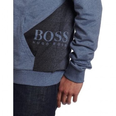 BOSS HUGO BOSS Men's Logo Hooded Zip Jacket
