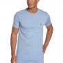 Nautica Men's Sofidry Knit Short Sleeve Sleep Crew Sleep Tee  Placid Blue  Large
