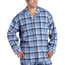 Nautica Sleepwear Men's Utah Check Plaid Flannel Long Sleeve Shirt