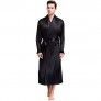 Lonxu Mens Silk Satin Bathrobe Robe Nightgown_Big and Tall S~3XL Plus …