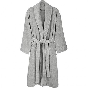Luxurious Home and Spa Shawl flannel fleece Robe Warm & Thick Flannel Bathrobe for Men