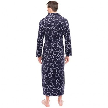 Noble Mount Men's Premium Microfleece Long Robe