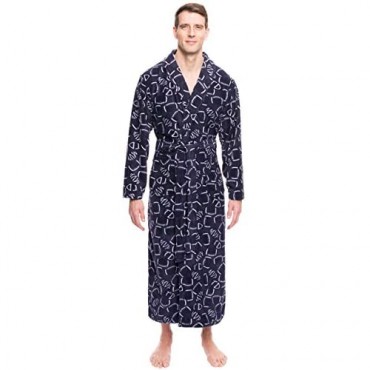 Noble Mount Men's Premium Microfleece Long Robe
