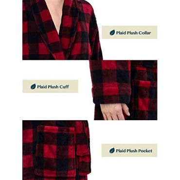 Premium Mens Fleece Robe | Ultra Soft Warm Spa Robe | Luxurious Plush Lightweight Bathrobe