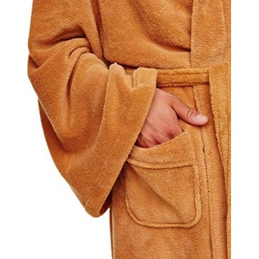 Star Wars Jedi Fleece Men's Brown Premium Luxury Bathrobe