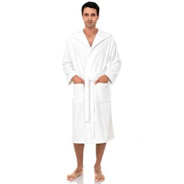 TowelSelections Men’s Robe Turkish Cotton Hooded Terry Bathrobe