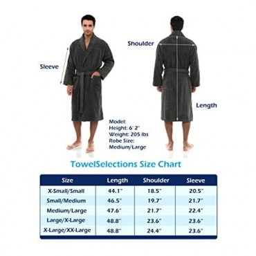 TowelSelections Men’s Robe Turkish Cotton Terry Shawl Bathrobe