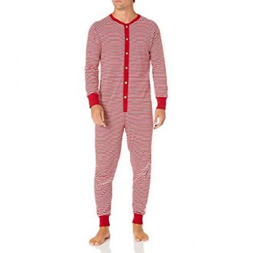 Burt's Bees Baby Men's 100% Organic Cotton 1-Piece Holiday Pajamas