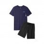 DAVID ARCHY Men's Soft Cotton Sleepwear Top & Bottom Loungewear Pajama Set