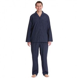 #followme Plaid Pajama Set for Men Long Sleeve Long Pant Sleepwear and Loungewear Pjs