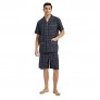 GLOBAL Men Short Pajama Set 100% Cotton  Summer Pajama for men Soft Classic Plaid Loungewear