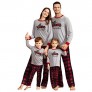 IFFEI Matching Family Pajamas Sets Christmas PJ's Sleepwear Merry Christmas Reindeer with Plaid Pants for Kids & Adult