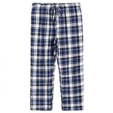 Latuza Men’s Cotton Pajama Set Plaid Woven Sleepwear