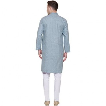 Maple Clothing Cotton Embroidered Men's Kurta Pajama Set India Clothes