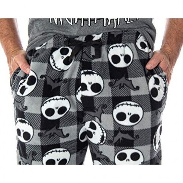 Nightmare Before Christmas Jack Skellington 3 Piece Gift Set Pajama Pants Shirt and Cozy Socks